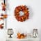 24" Autumn Maple Leaves, Pumpkin, Pinecone & Berries Wreath